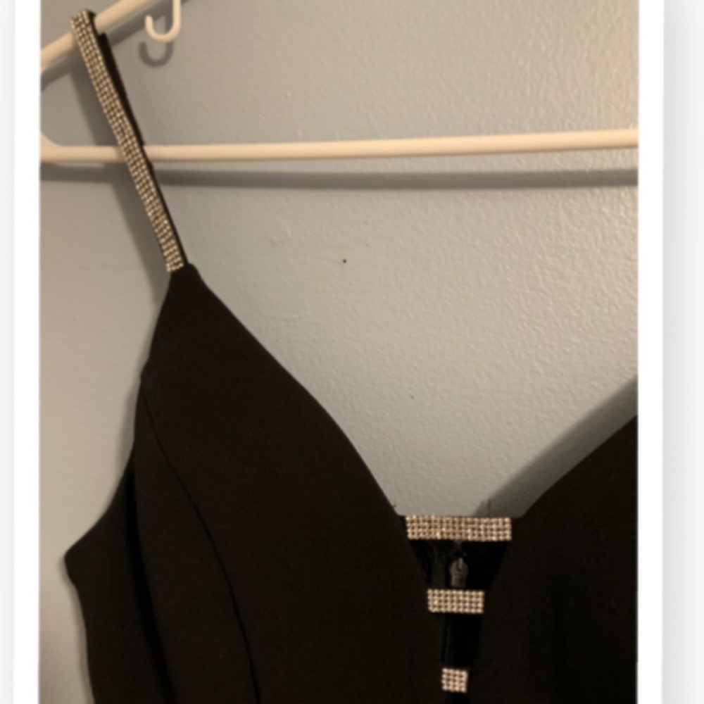Black bodycon mini dress